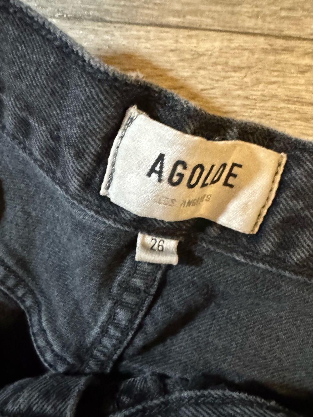 Agolde Black Wide-Leg Cargo Jeans - Picture 4 of 5
